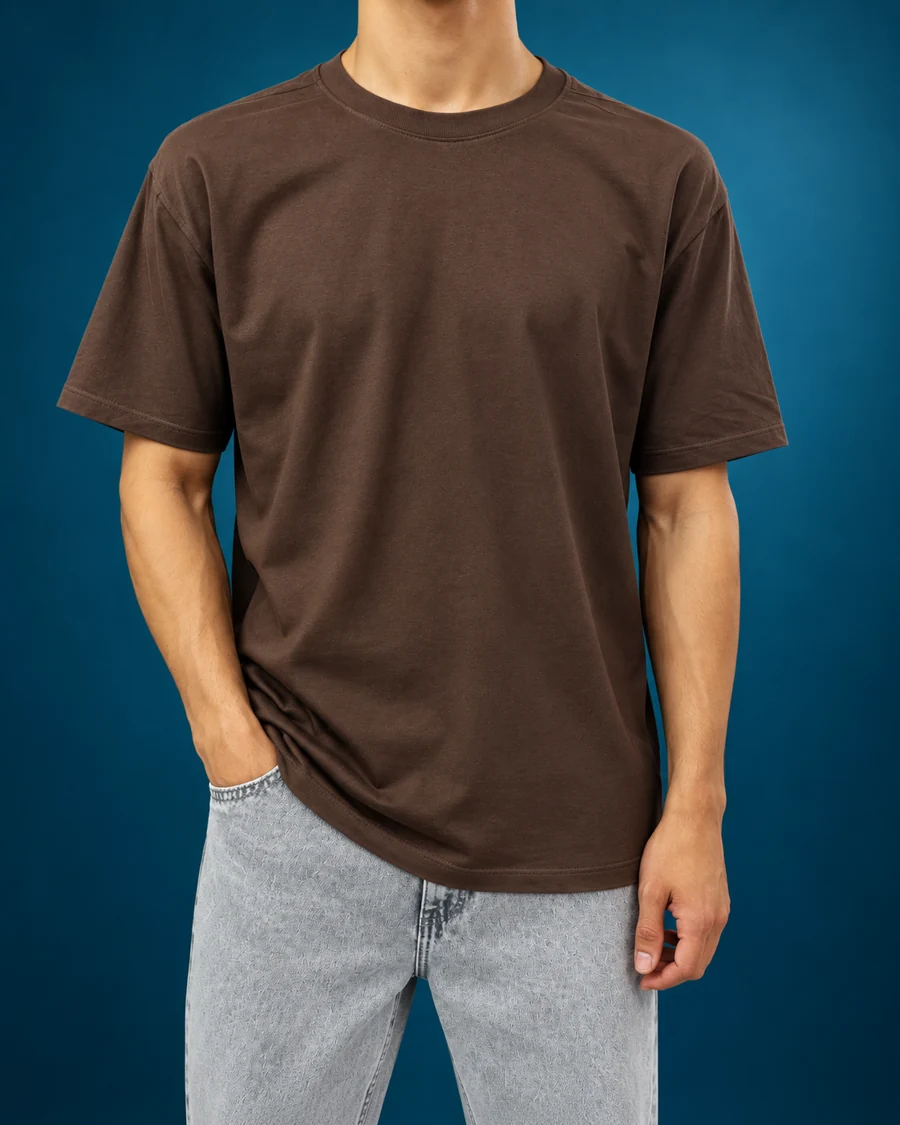 Camiseta marrom — Frente · foto 05