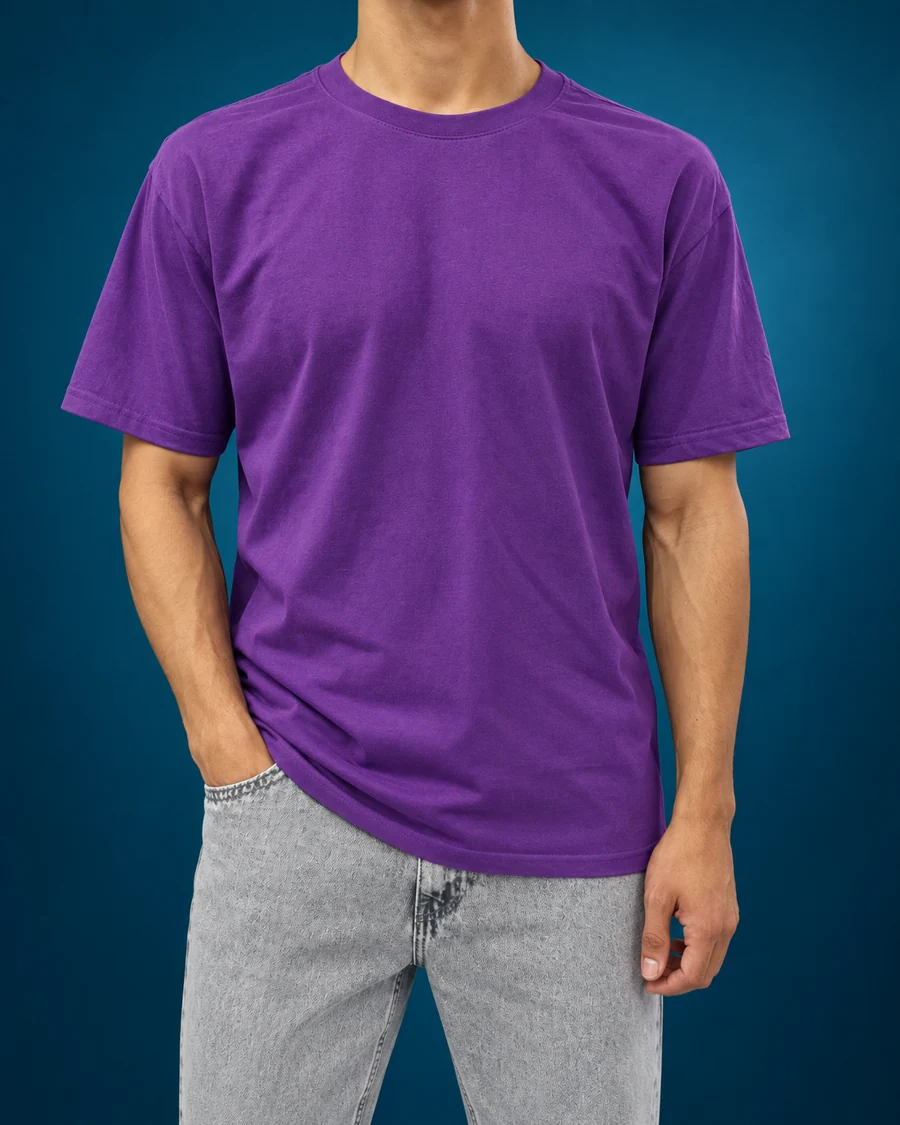 Camiseta roxa — Frente · foto 09