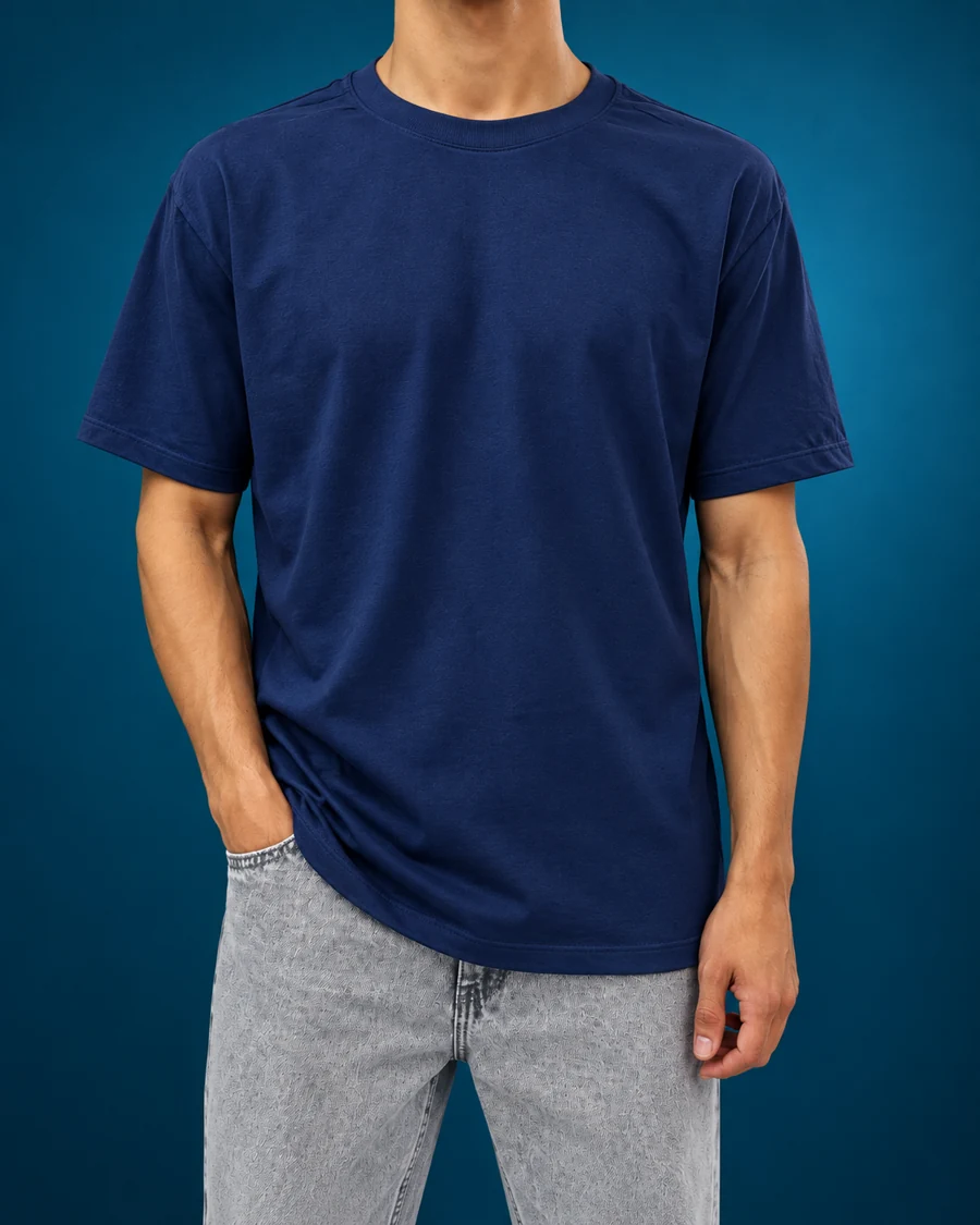 Camiseta azul-marinho — Frente · foto 11